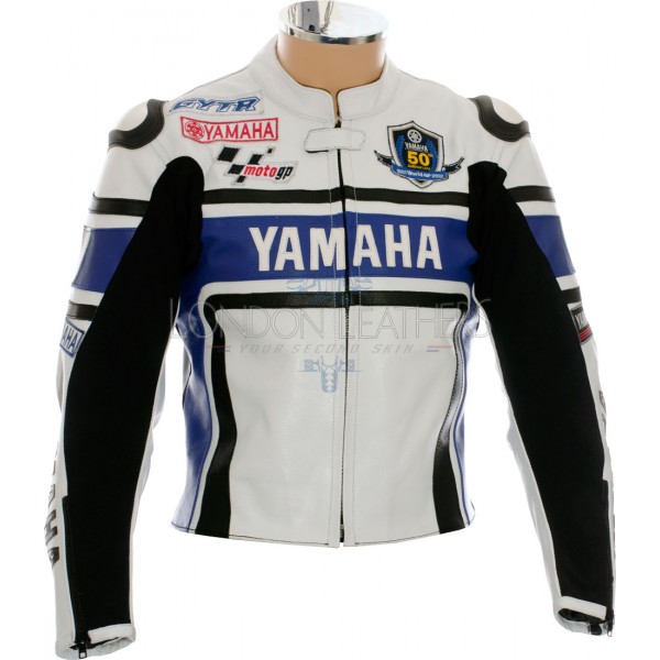 WGP Anniversary Special Edition Yamaha Blue Motorcycle Jacket